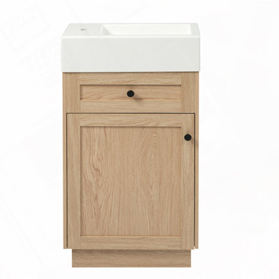 Meuble-lavabo 18,5 po avec lavabo réversible en résine