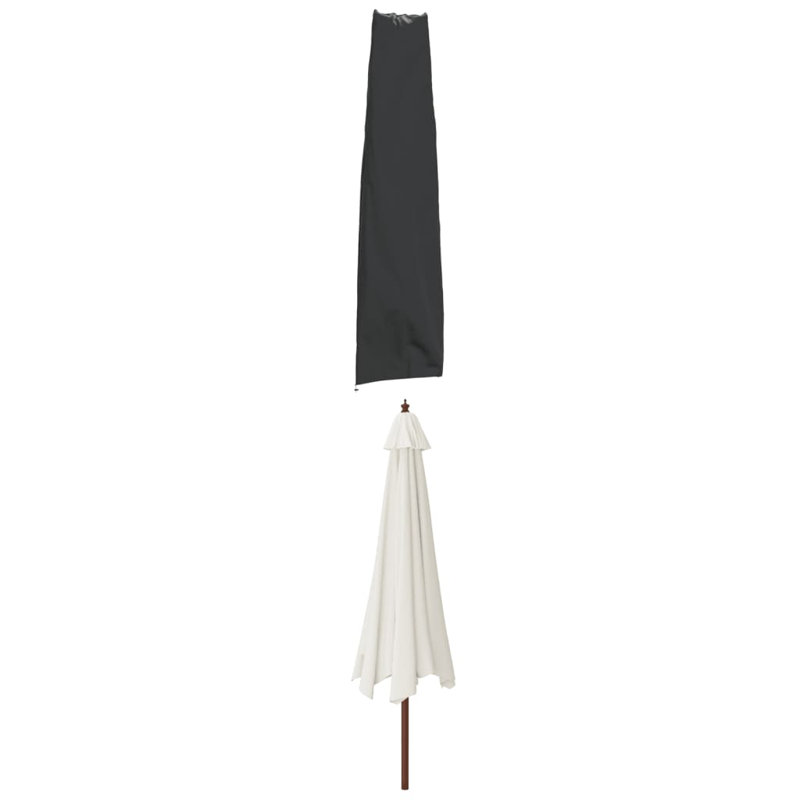 Garden Umbrella Cover Black, 190 x 50/30 cm