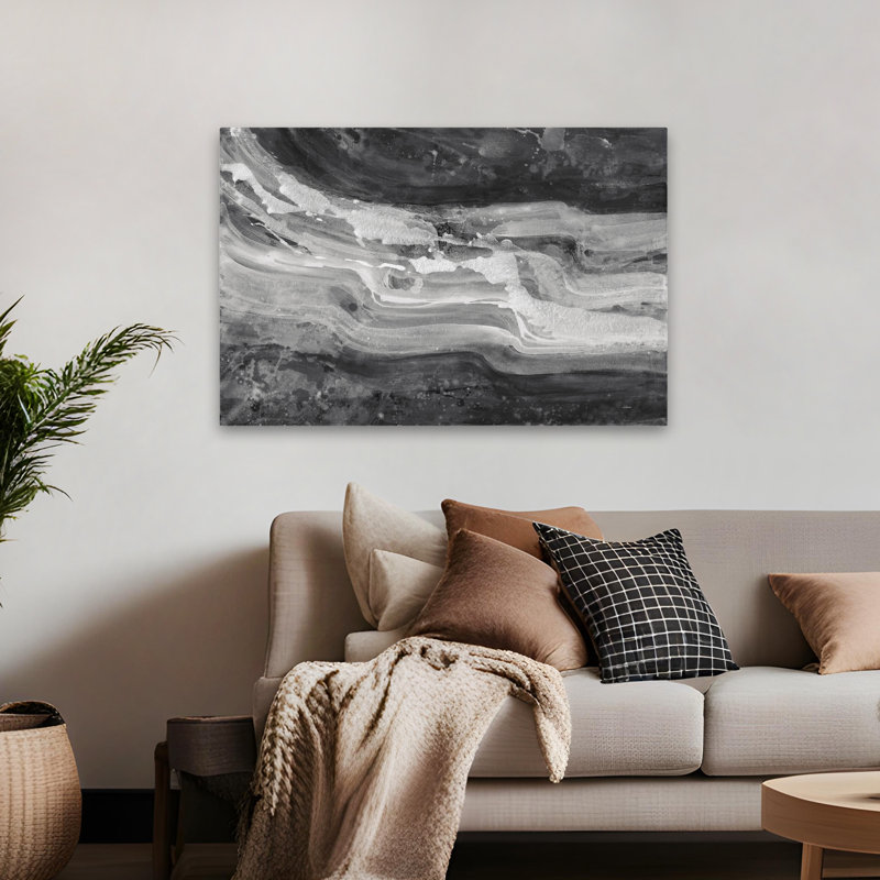 Contemporains et courants traditionnels gris noir blanc, H 48 po x l 32 po