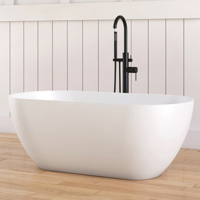 Petite baignoire autoportante à surface solide 51 po Forma