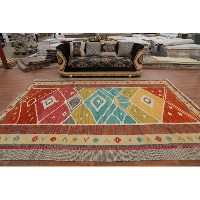Lively Home Decor Colourful Kilim Tribal Rug 9x12