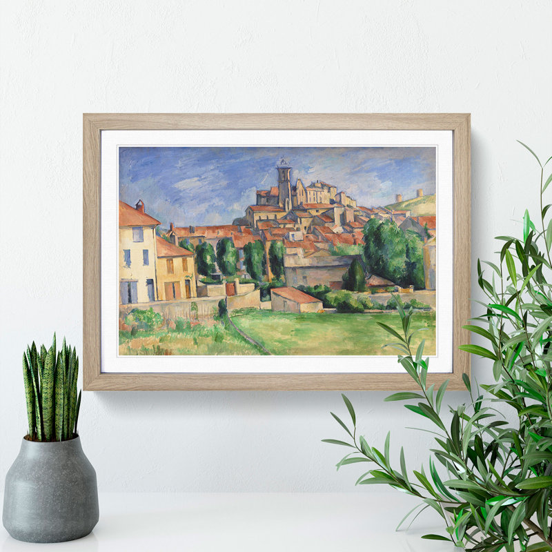 Gardanne Vol.2 by Paul Cezanne - Picture Frame Painting, 48cm H x 65cm W x 2cm D, Oak Framed
