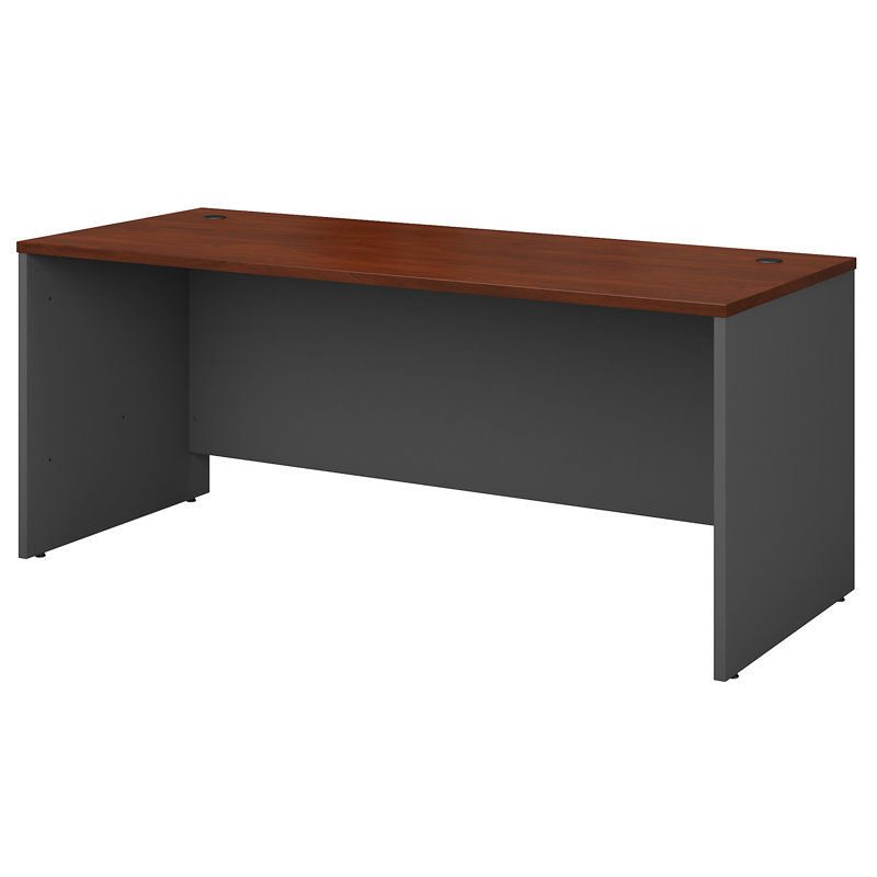 Coquille de bureau Bush Business Furniture Series C Elite, H 30 po x l 72 po x P 30 po, Cerisier hansen