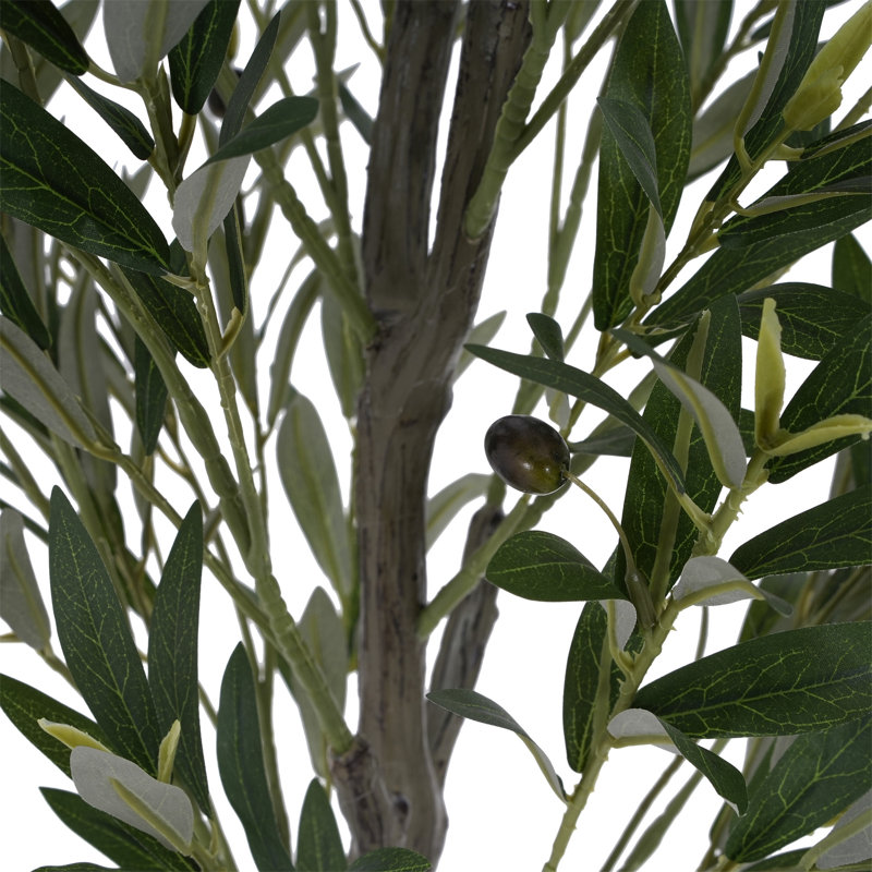 66" Artificial Olive Tree With Pot, 66'' H x 31'' W x 31'' D