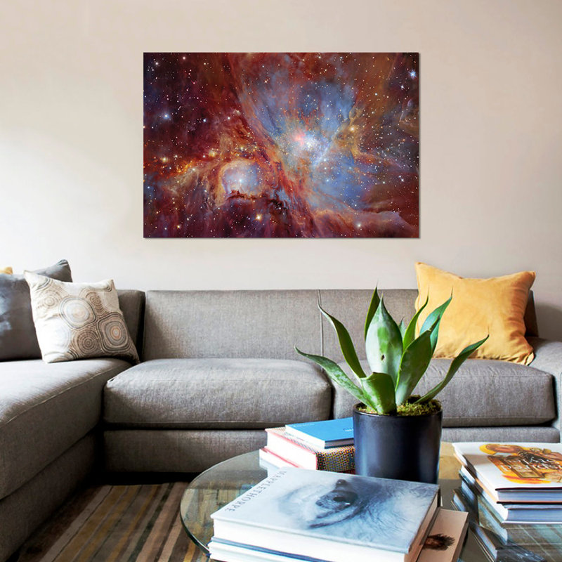 « orion nebula », impression sur toile, H 40 po x l 60 po x P 1,5 po, Toile tendue, Pas de tapis