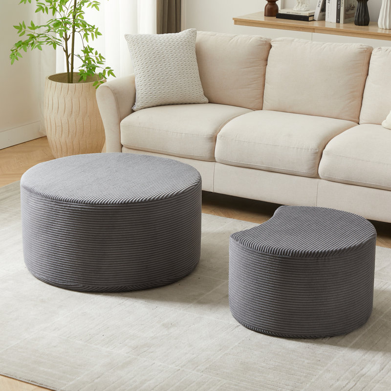 Ensemble de 2 tables basses Nesting, Gris