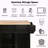 Kitchen Cart With Rubber Wood Drop-Leaf Countertop ,Cabinet Door Internal Storage Racks,Kitchen Island On 5 Wheels With Storage Cabinet And 3 Drawers For Dinning Room-1381994262