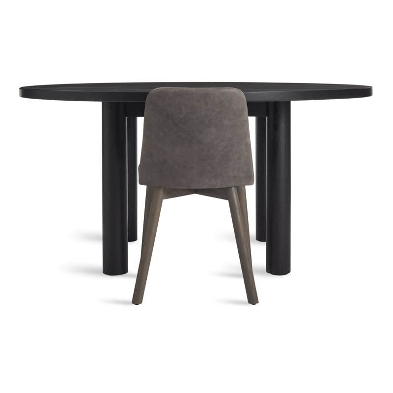 Good Times Round Solid Wood Dining Table, Black Ash