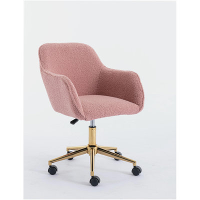 Bollay Fabric Upholstered Swivel Office Chair