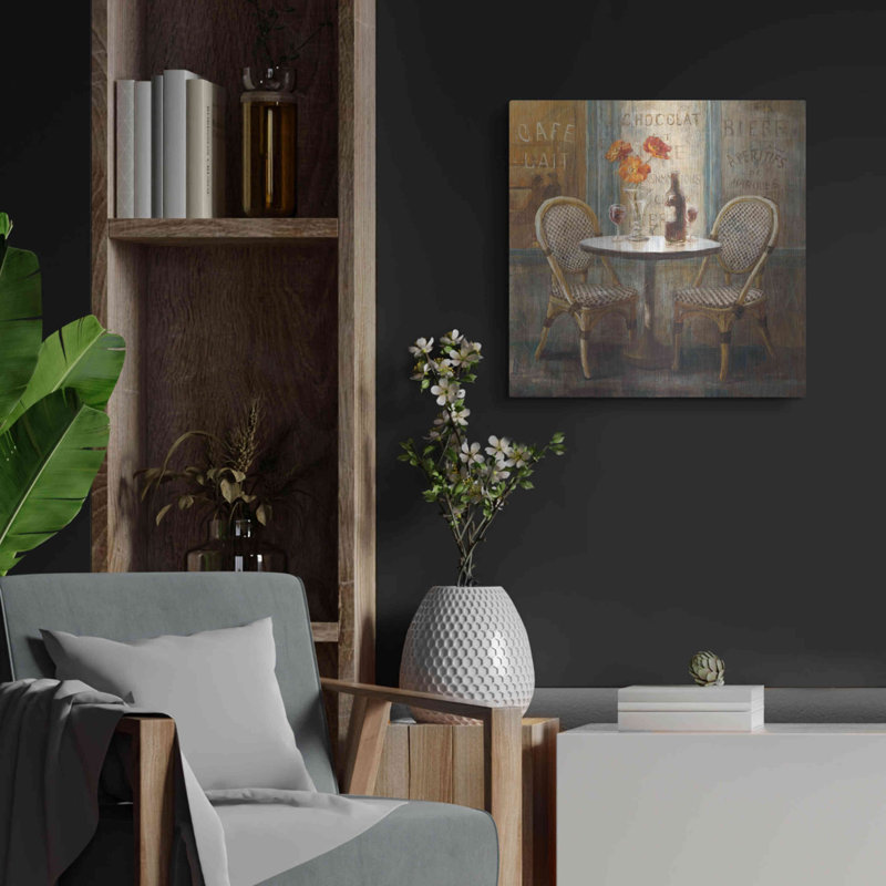 " Meet Me At Le Cafe I " by Danhui Nai, 24" H x 24" W