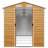 Vidaxl Garden Shed Light Brown Galvanized Steel 75.2 X 185.0 X 78.0 In-116118587-116118591