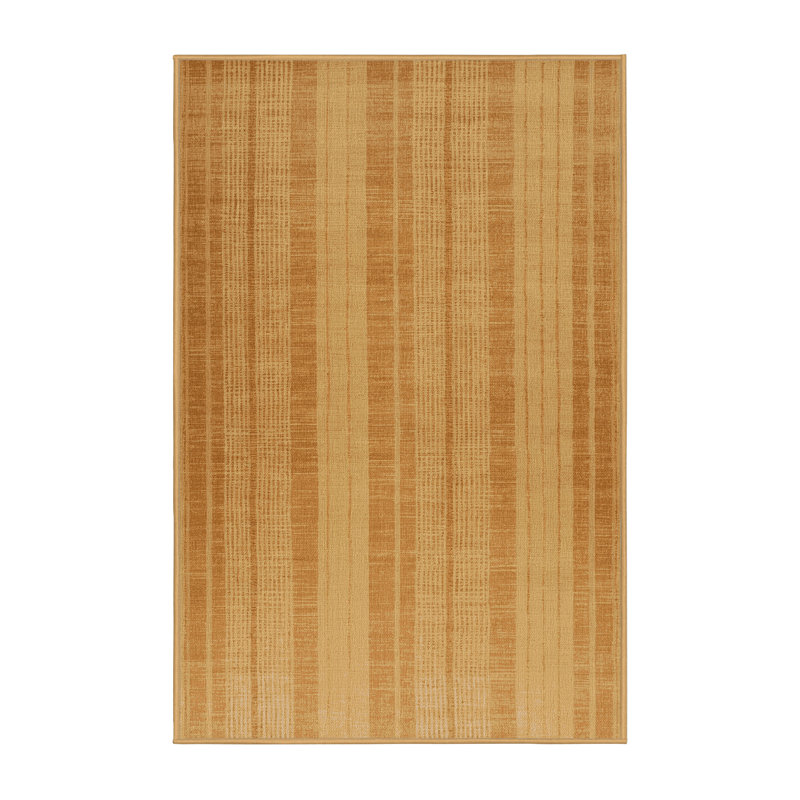 Machine Washable Abstract Brown Area Rug, Rectangle 5' x 8'