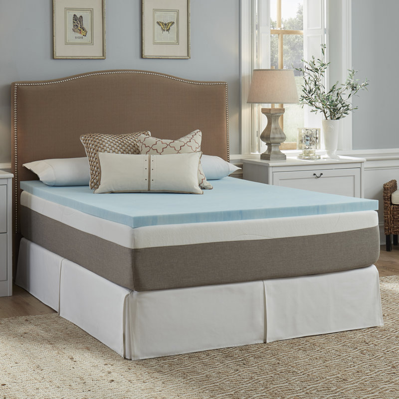 Surmatelas en mousse viscoélastique rafraîchissante Slumber Solutions, Grand, 2"