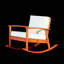 Chaise berçante en bois massif Ingibergur-684785595-684785596