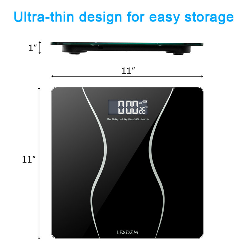 Blue Elephant Digital Glass Bathroom Scale