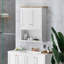Armoire de salle de bain murale avec 2 portes et tablette réglable