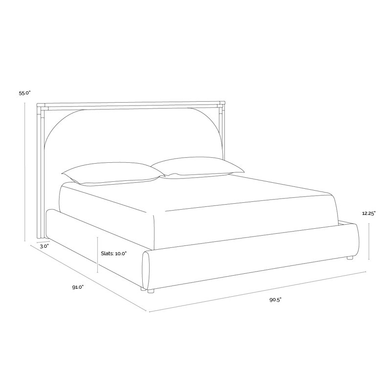 Arcelia Upholstered Bed