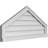 Peaked Surface Mount Signature Urethane Non-Functional Gable Vent 7/12 Pitch Primed Tan-101733031