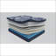 Canapés, coussin de 14 po d'épaisseur moderne bleu marine | Mousse + ressort | Bleu multicolore-43763604