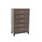 Rustic Grey Oak Simple Tall Chest