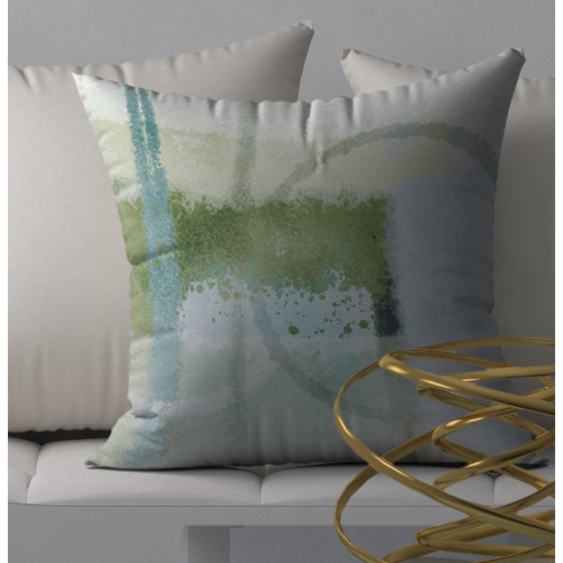 Abstract Reversible Throw Pillow, 20" x 20"