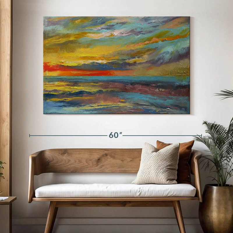 Gillard Abstract Seascape, 34" H x 51" W
