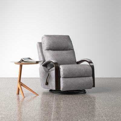 Fouts Upholstered Swivel Glider Recliner -  Wade Logan®, 47035-279228