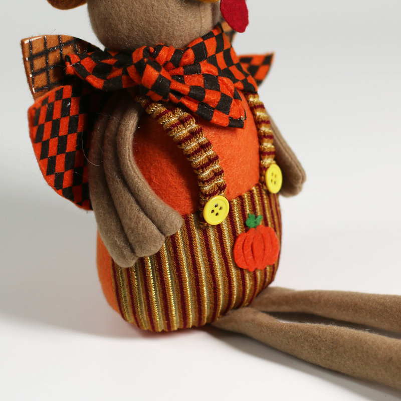 Bibana Thanksgiving Bird Stuffed Holiday Accent