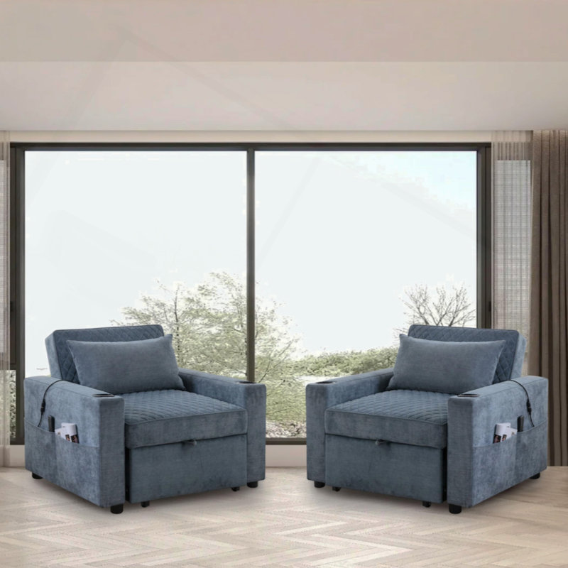 Fauteuil de bureau, Bleu