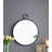 Iron Frame Vertical Round Mirror