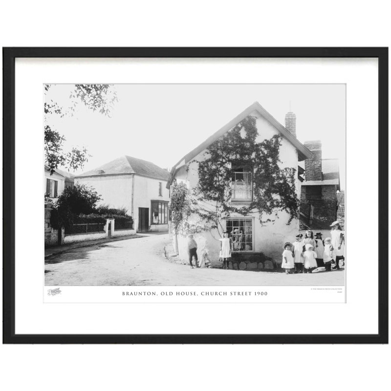 Braunton, Old House, Church Street 1900 - Single Picture Frame Print, 40cm H x 50cm W x 2.3cm D