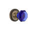 Rope Rosette with Waldorf Cobalt Door Knob-364772095