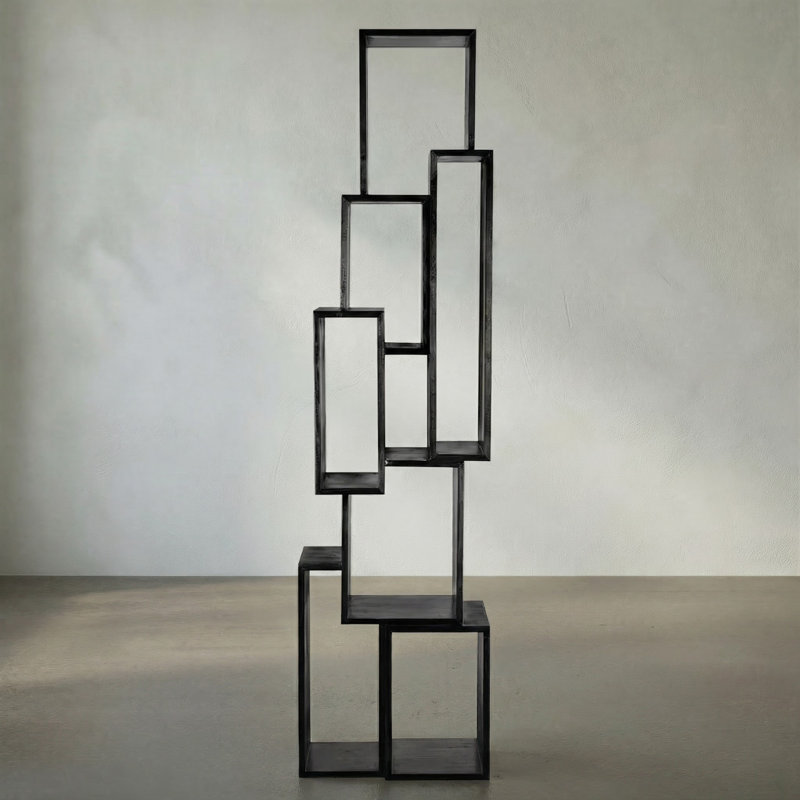 Lincoln Solid Wood Geometric Bookcase