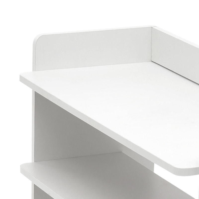Warm white MDF shoe cabinet, 6, 88cm x 62cm x 26cm