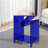 Modern Geometric Acrylic Side Table with Double-Layer Open Design, Creative Storage Corner Table for Living Room, Bedroom or Entryway-1668963305