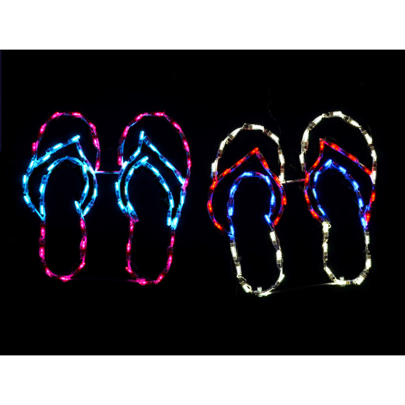 Flip Flop Lighted Sign