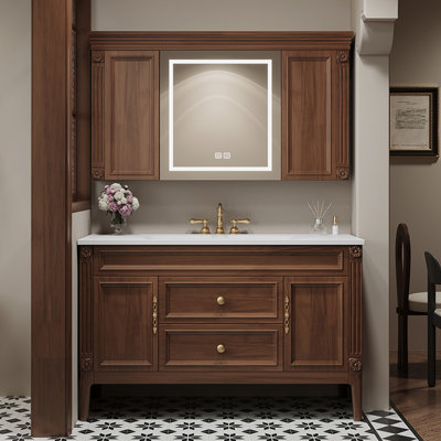 American-style mid-antique bathroom cabinet retro