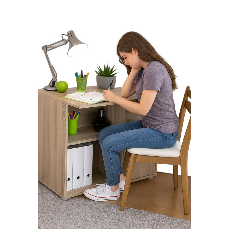 Nel L-Shaped Writing Desk