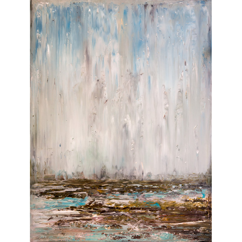 Wetlands - Artist Enhanced Canvas Print, White Framed Canvas, 50" H x 38" W
