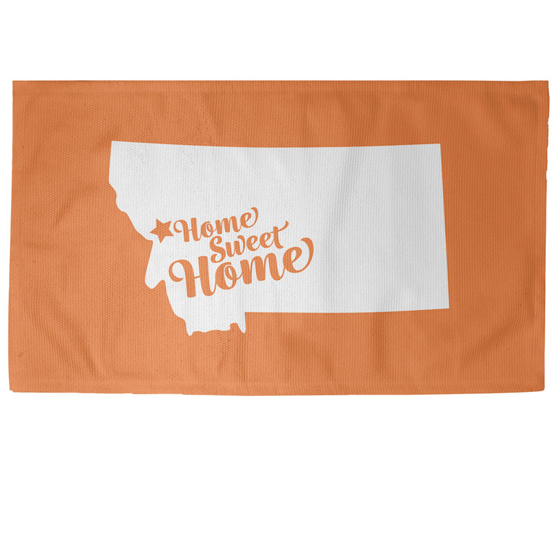 Tapis de maison orange doux Missoula, Rectangle 3 pi x 5 pi