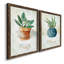 Sauge en pot - ensemble de 2 peintures sur toile encadrées-1860003677-1860003673