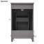 Petit meuble-lavabo moderne de 20 pouces avec lavabo en céramique - 20 * 15,5 * 33,3 pouces, grand rangement, 1 porte à fermeture en douceur