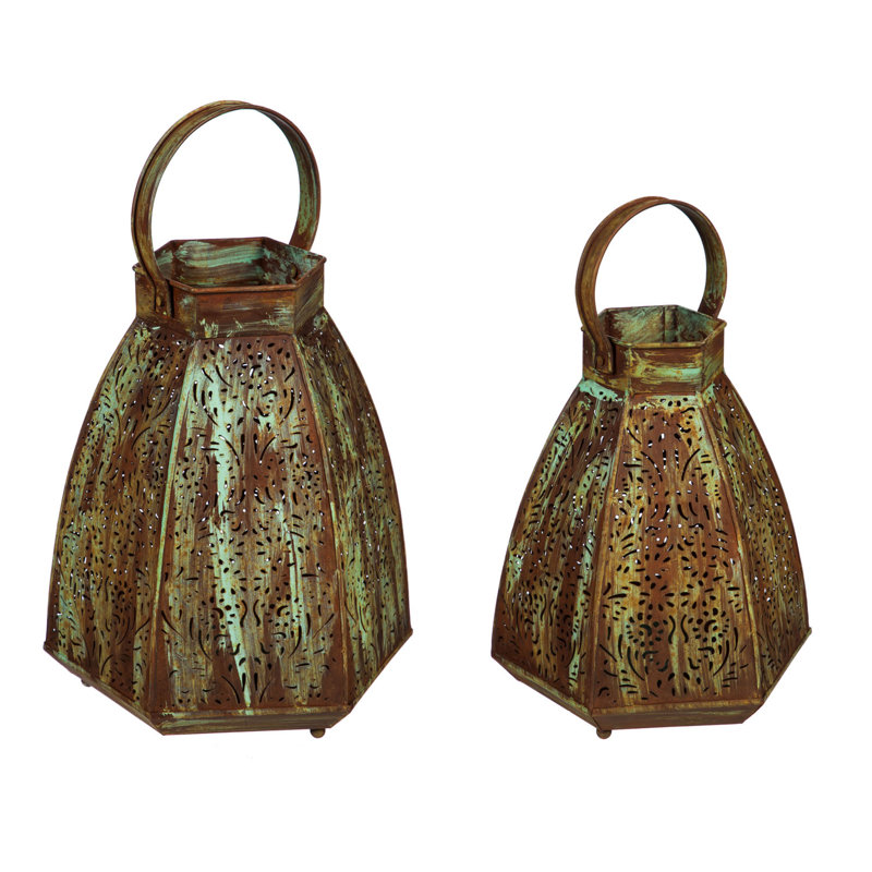 11'' H Metal Tabletop Lantern