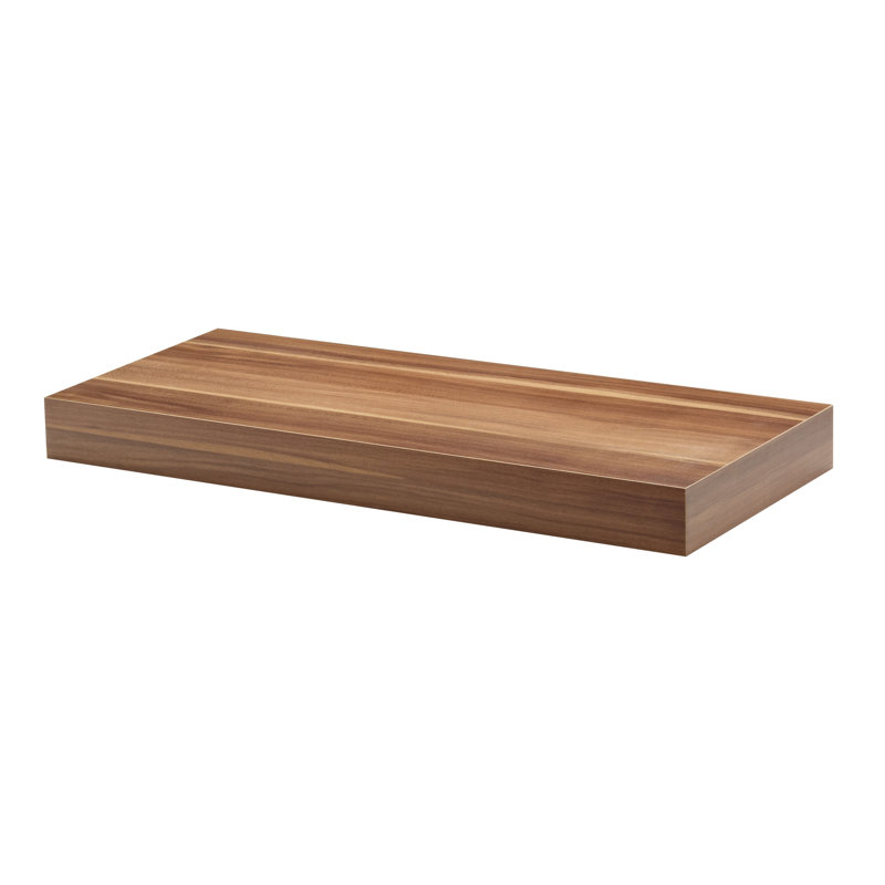 Destney Floating Shelf, Walnut, 5cm H x 44.5cm W x 25cm D