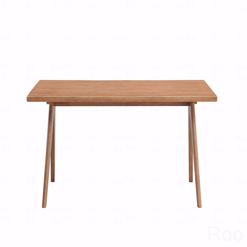 Table de salle à manger en rotin et finition naturelle
