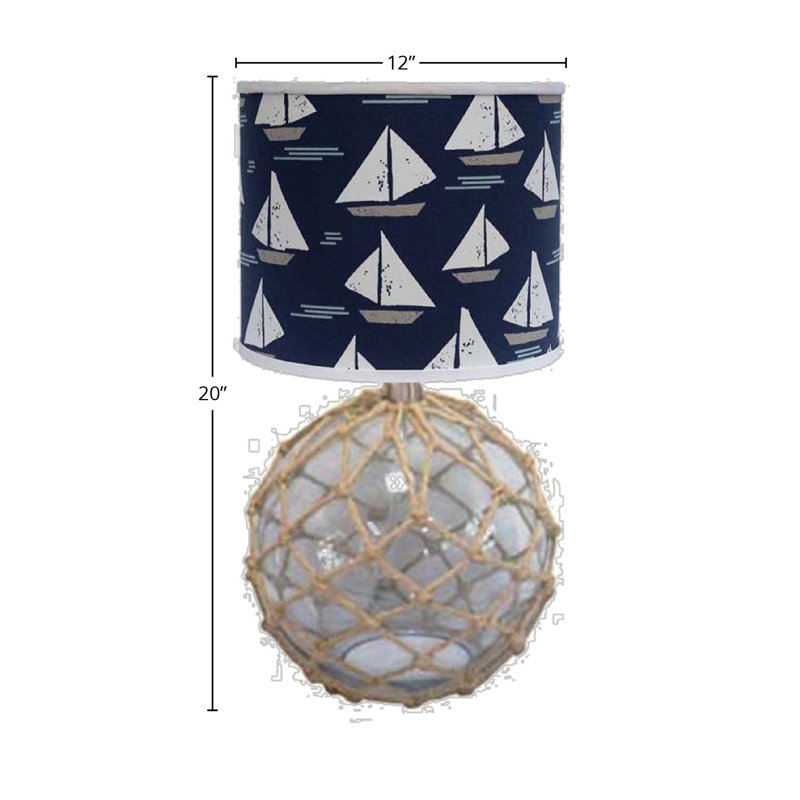 Lampe en verre