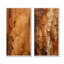 «Brown Tree Bark Essence II», ensemble de 2 reproductions d'art sur toile-604281126-604281122