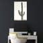 Arizona Saguaro View Abstract Contemporary Cactus Landscape Nature Wall Art Print 1 Piece Wrapped Canvas Wall Art-1390767218