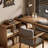 Solid wood desk and lattice bookcase are Combined into one-1492822381-1492822377