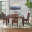 Munnar Mango Rectangular Wood Top Dining Table with Stainless Steel Base-6843259-90976904